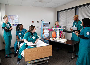 Photo of nursing students. Links to Tangible Personal Property